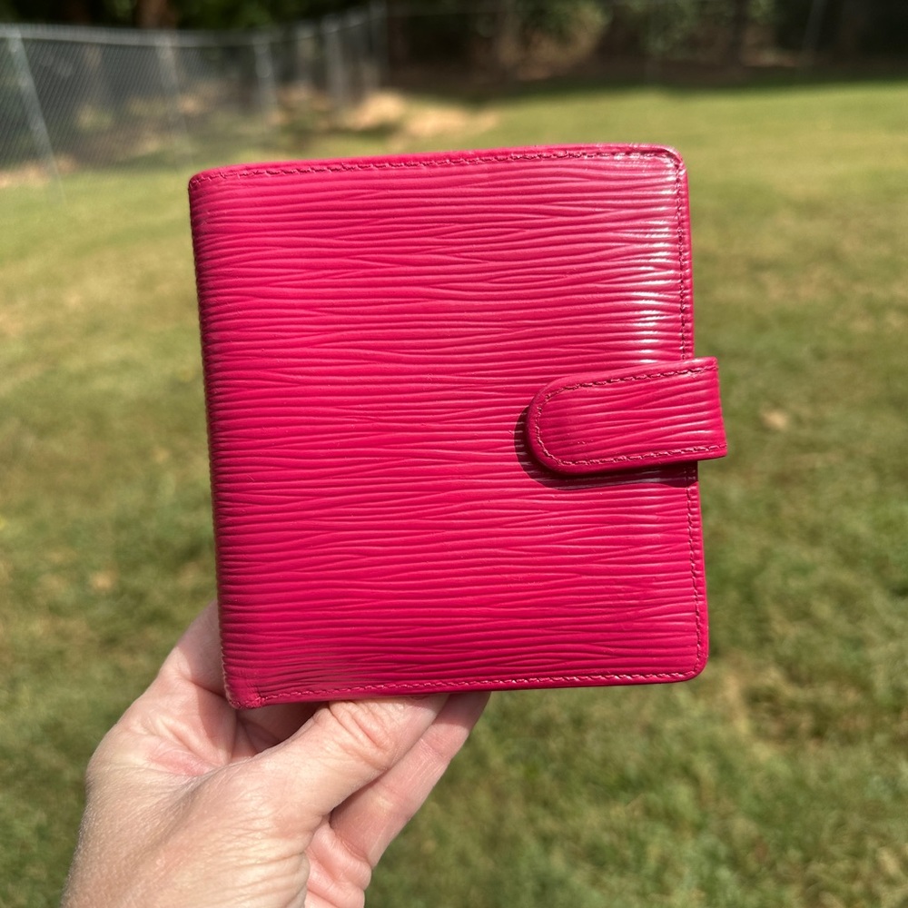 Louis Vuitton Compact Wallet Rehabbed Epi Leather Bifold MI0929 Vintage